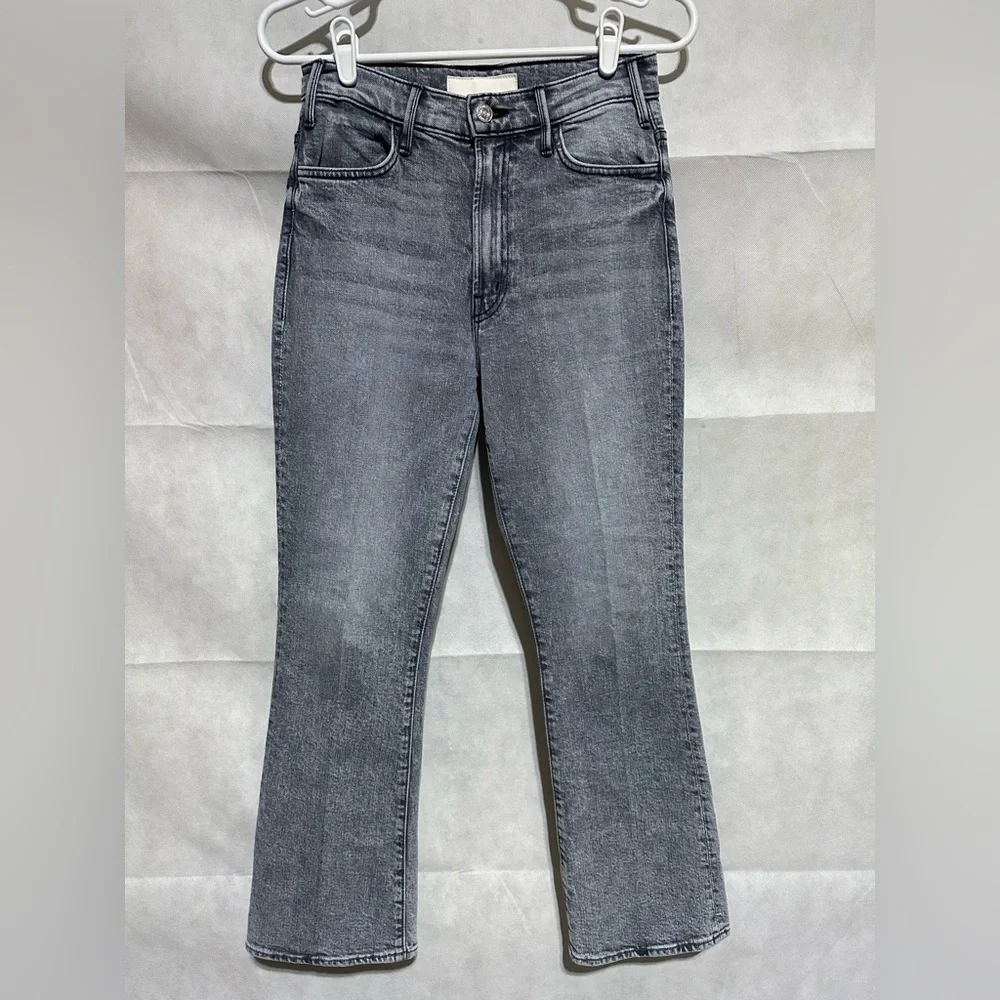 Mother Superior Women’s Sz 25 The Hustler Ankle Gray Jeans Drawing a Blank $238
